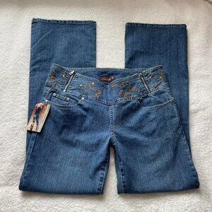 Y2K Deadstock Embellished Bootcut Jeans